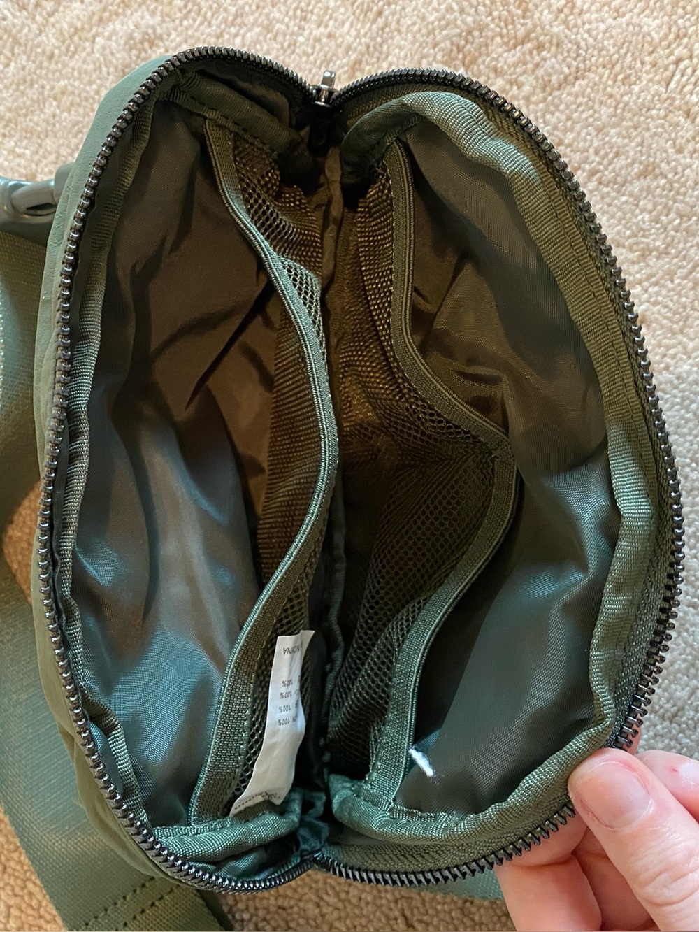 Olive Green Crossbody Belt Bag - Picture 5 of 5
